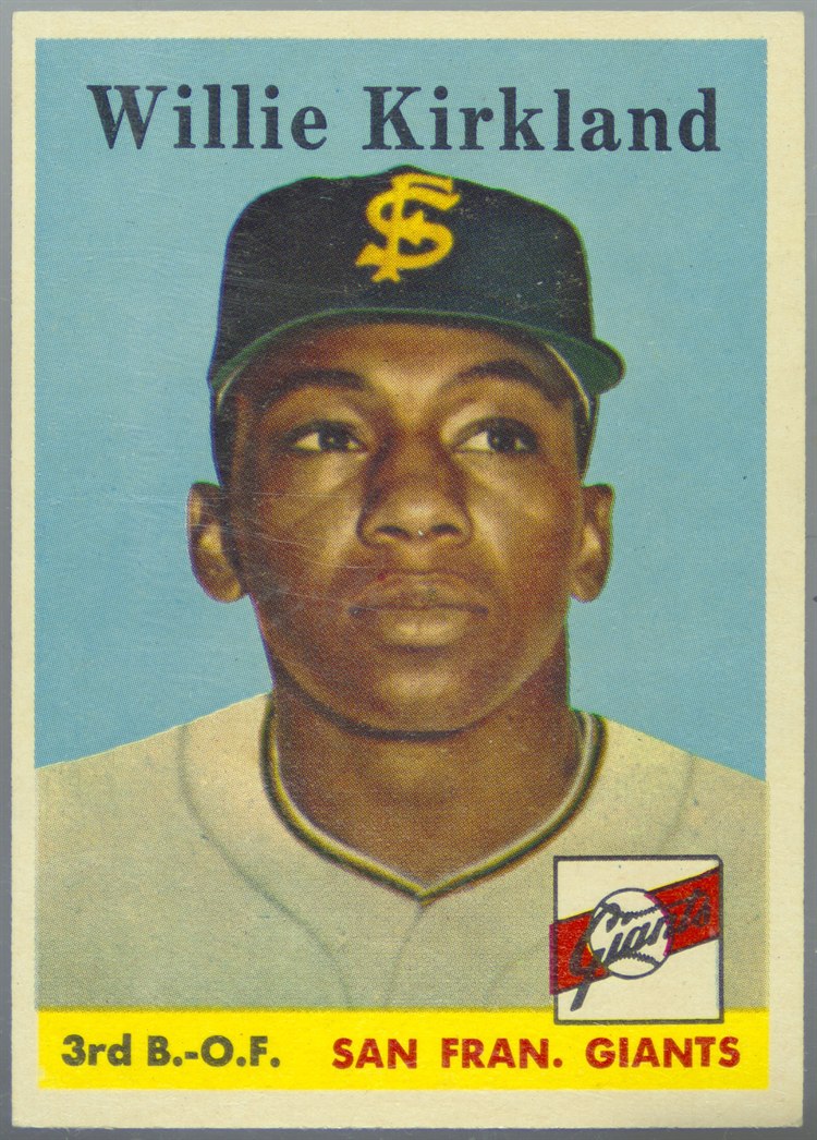 1958 Topps #128 Willie Kirkland, San Francisco Giants