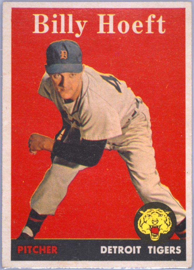 1958 Topps #13 Billy Hoeft, Detroit Tigers