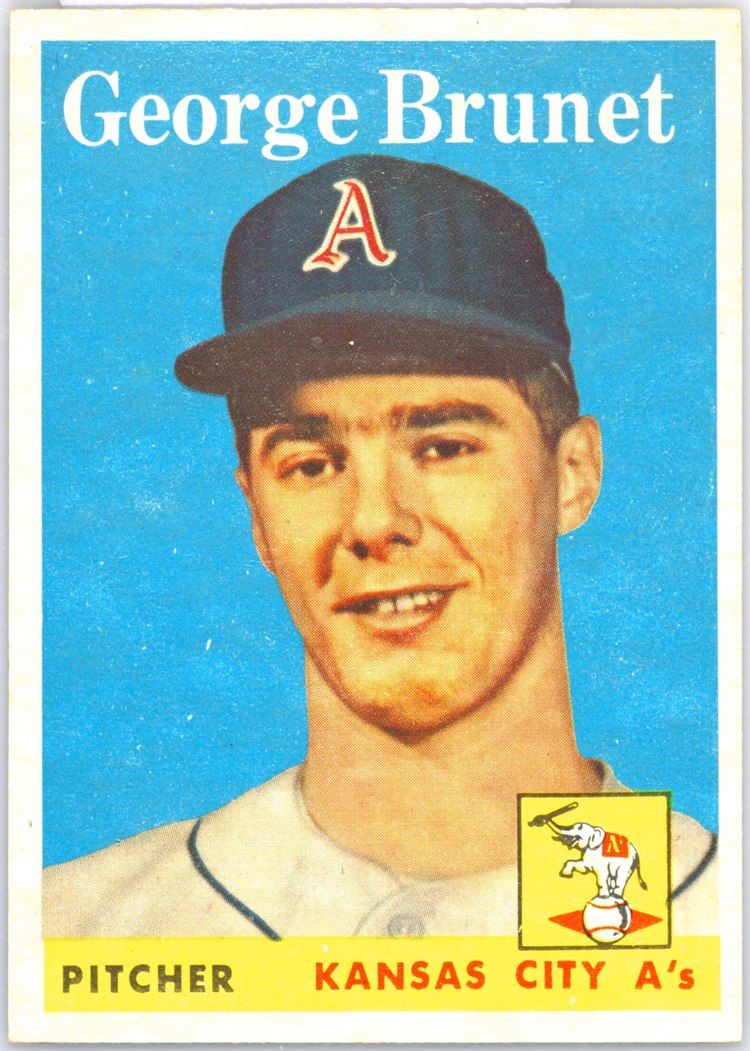 1958 Topps #139 George Brunet, Kansas City Athletics