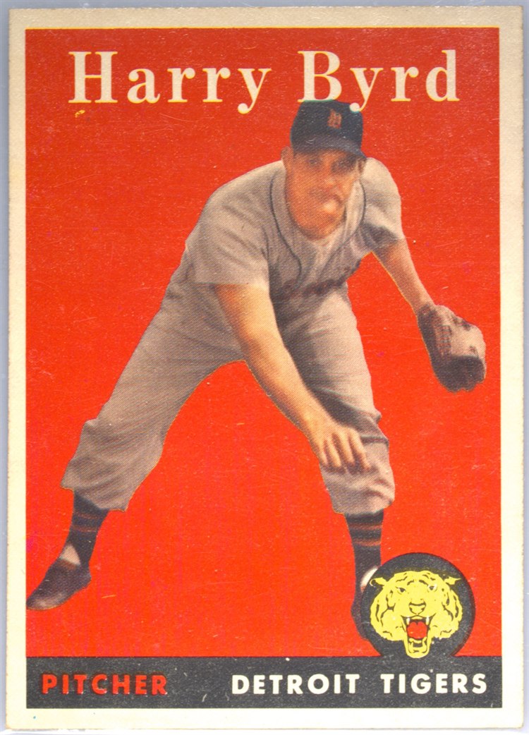 1958 Topps #154 Harry Byrd, Detroit Tigers