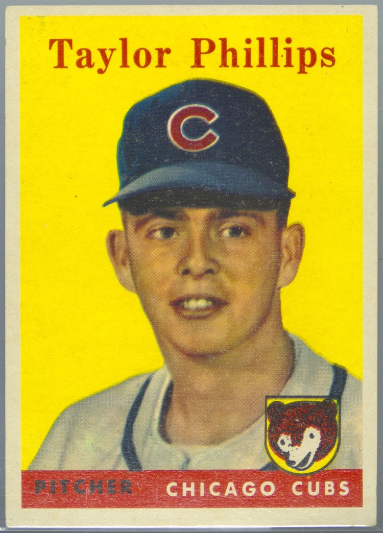 1958 Topps #159 Taylor Phillips, Chicago Cubs