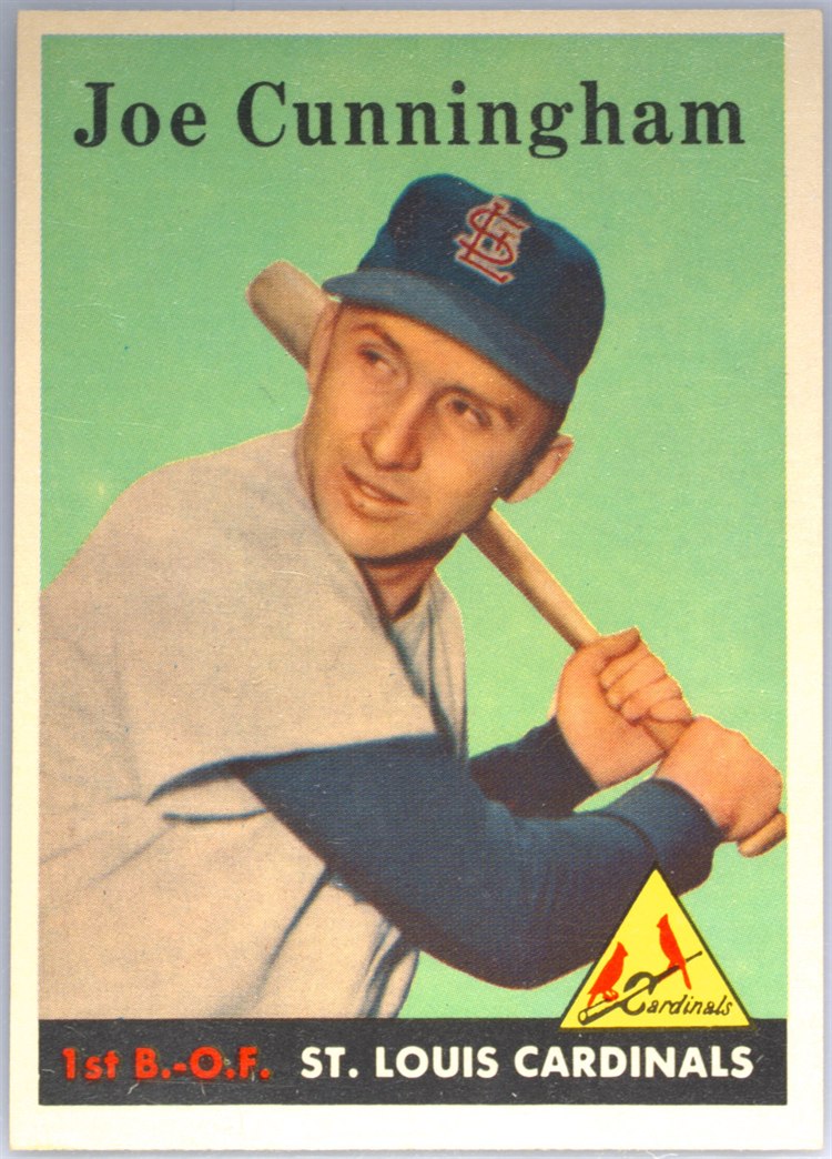 1958 Topps #168 Joe Cunningham, St. Louis Cardinals
