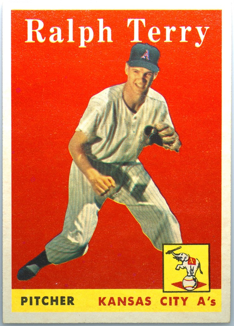 1958 Topps #169 Ralph Terry, Kansas City Athletics