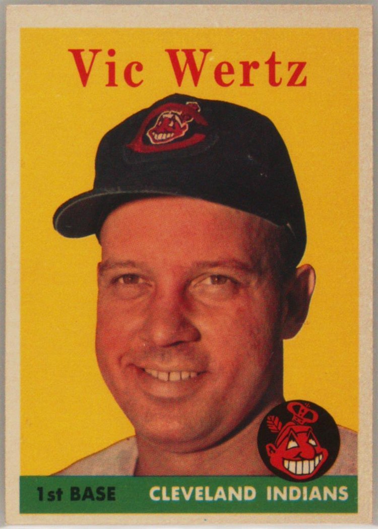 1958 Topps #170 Vic Wertz, Cleveland Indians