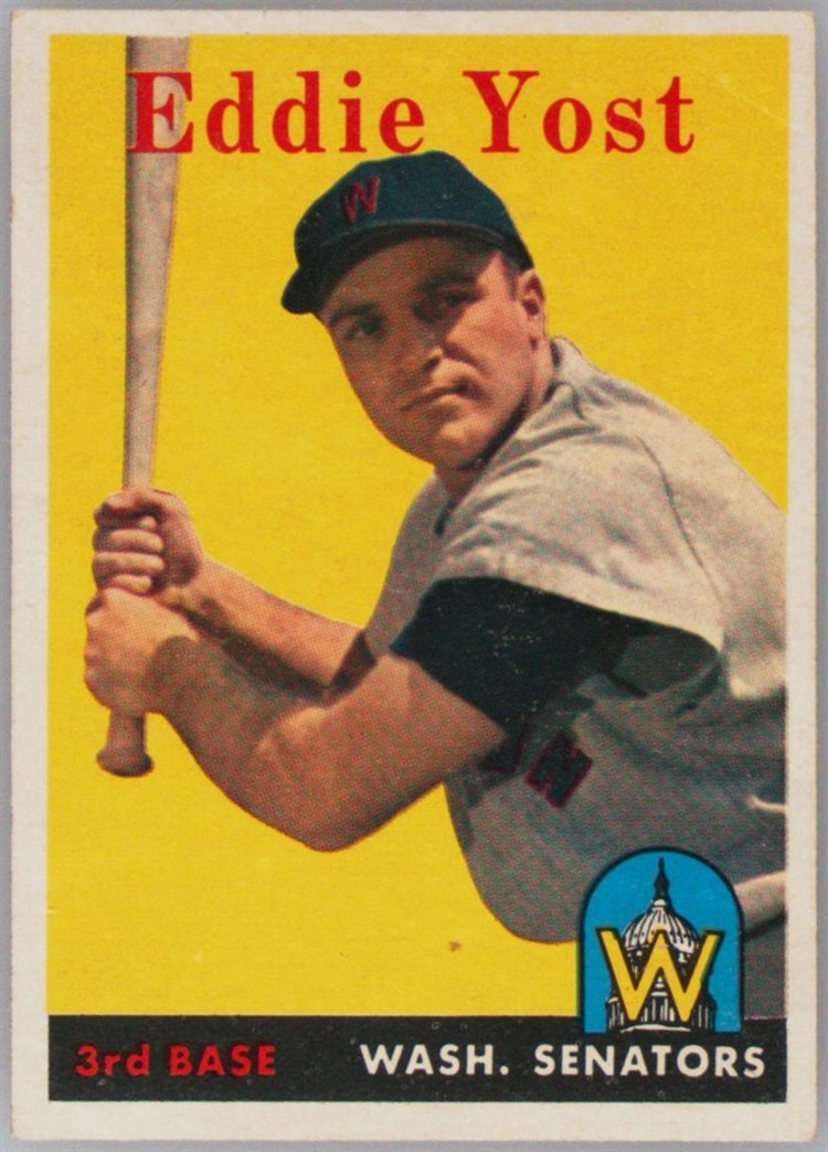 1958 Topps #173 Eddie Yost, Washington Senators
