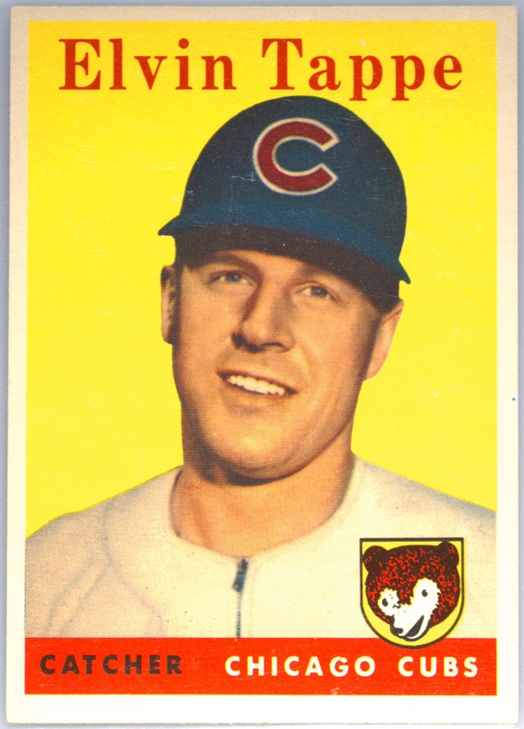 1958 Topps #184 Elvin Tappe, Chicago Cubs