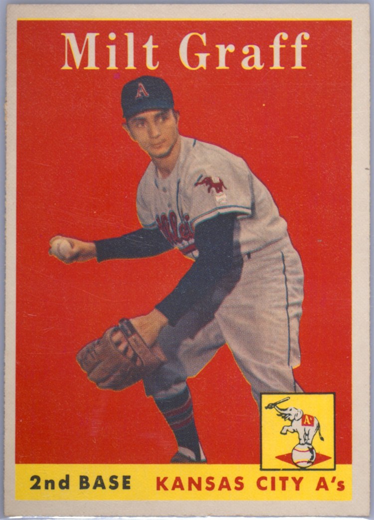 1958 Topps #192 Milt Graff, Kansas City Athletics