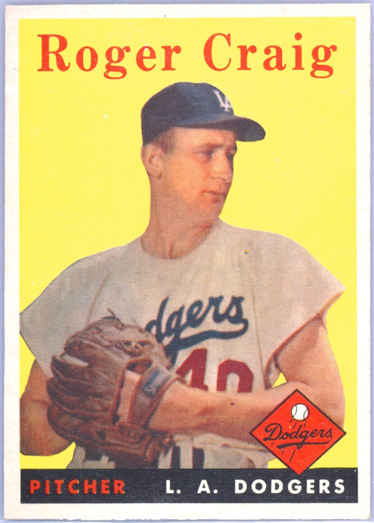 1958 Topps #194 Roger Craig, Los Angeles Dodgers