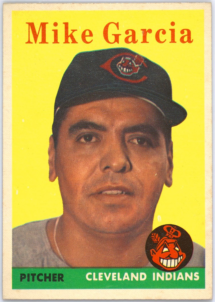 1958 Topps #196 Mike Garcia, Cleveland Indians
