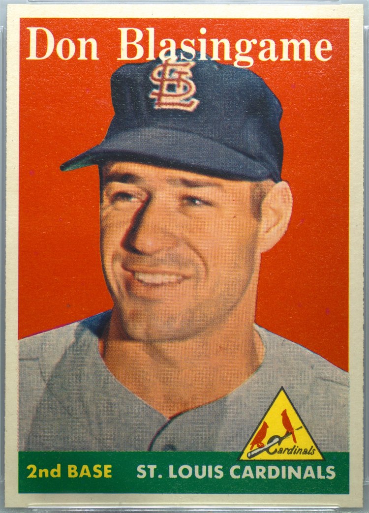 1958 Topps #199 Don Blasingame, St. Louis Cardinals