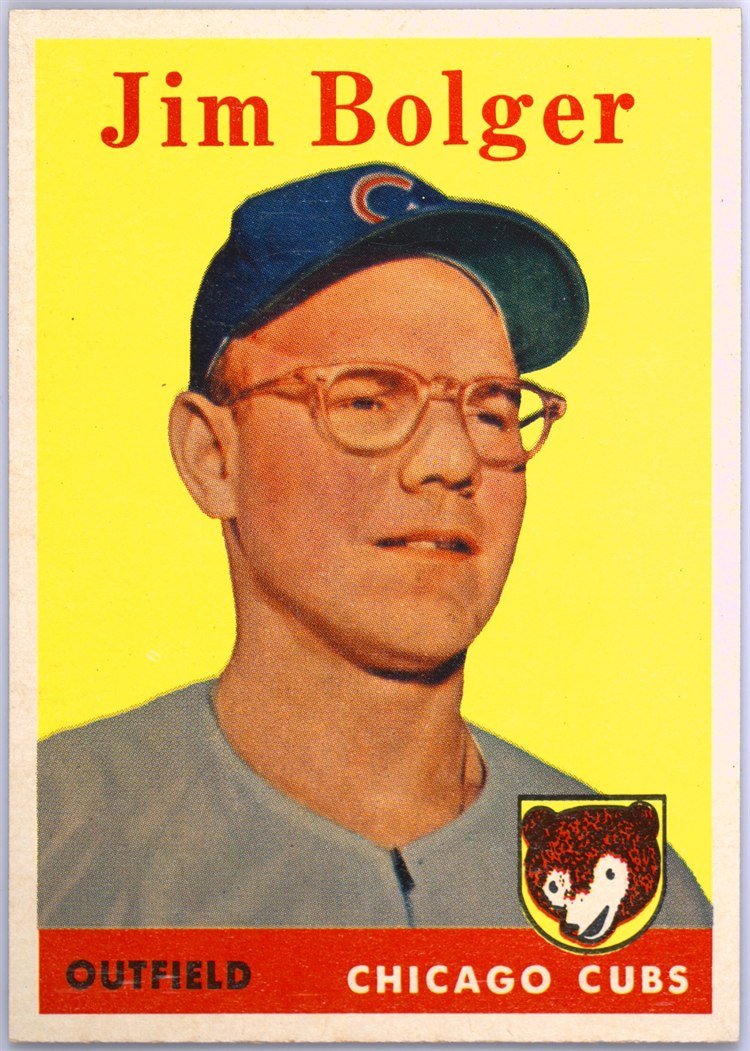 1958 Topps #201 Jim Bolger, Chicago Cubs