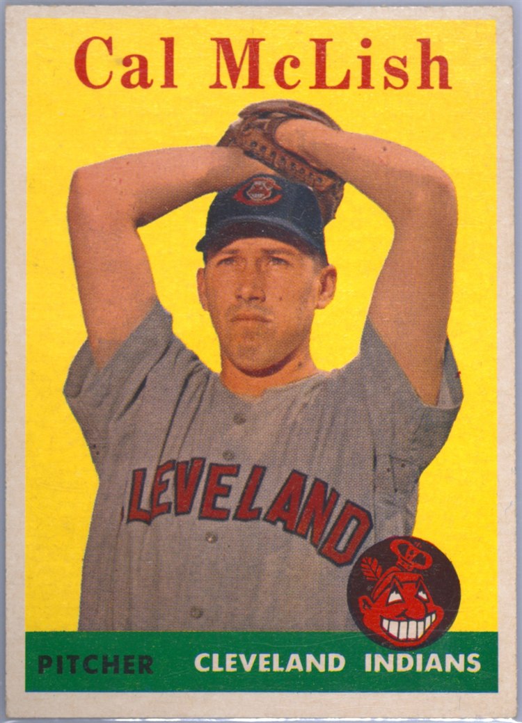 1958 Topps #208 Cal McLish, Cleveland Indians