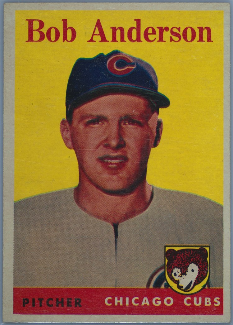 1958 Topps #209 Bob Anderson, Chicago Cubs
