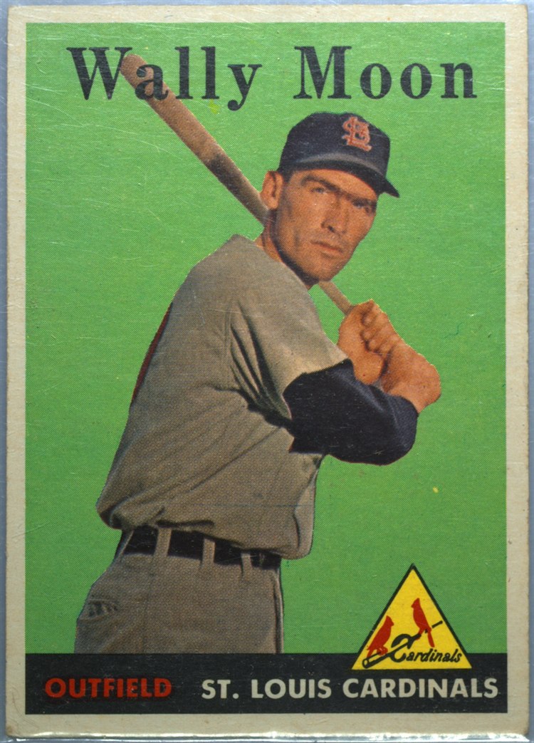 1958 Topps #210 Wally Moon, St. Louis Cardinals