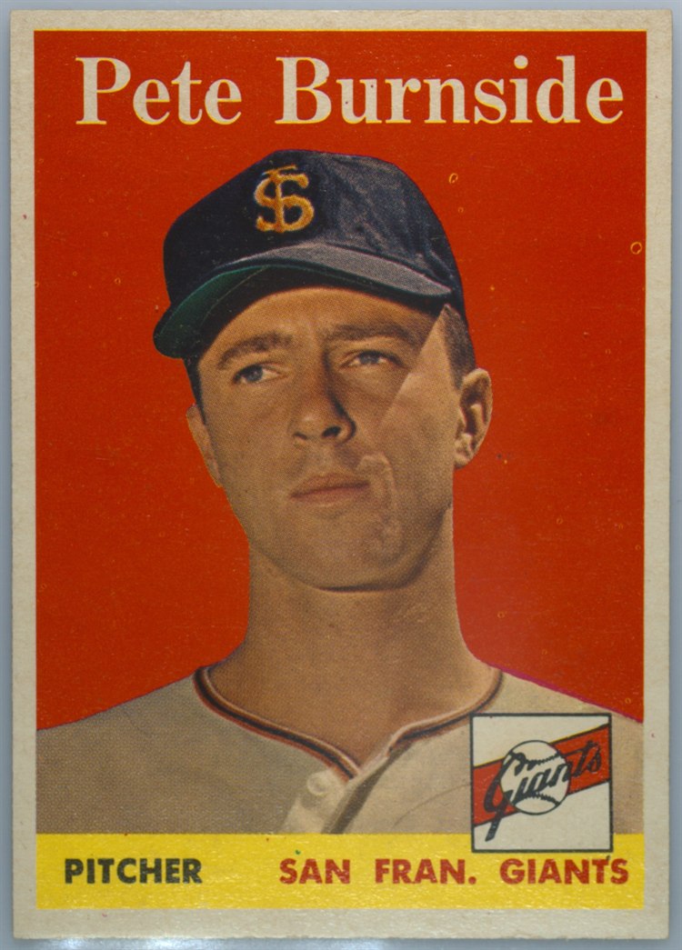 1958 Topps #211 Pete Burnside, San Francisco Giants