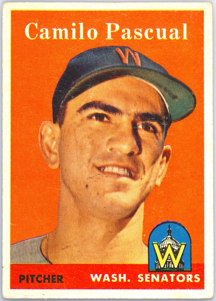 1958 Topps #219 Camilo Pascual, Washington Senators