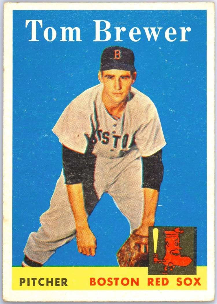 1958 Topps #220 Tom Brewer, Boston Red Sox