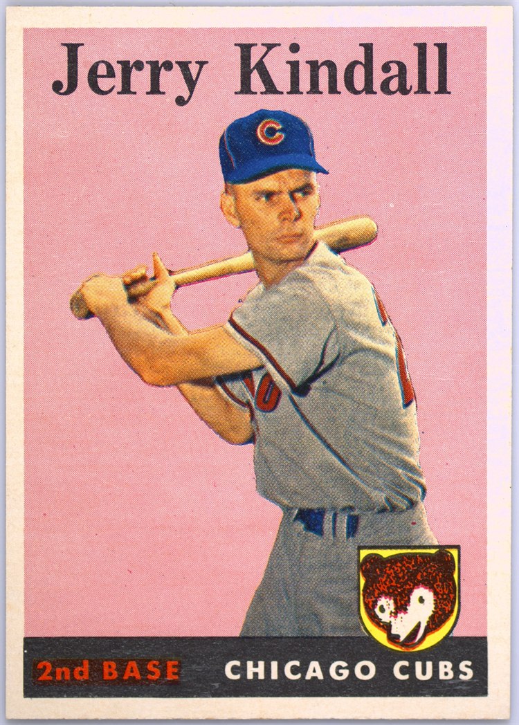 1958 Topps #221 Jerry Kindall, Chicago Cubs