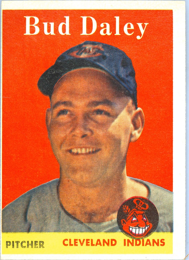 1958 Topps #222 Bud Daley, Cleveland Indians