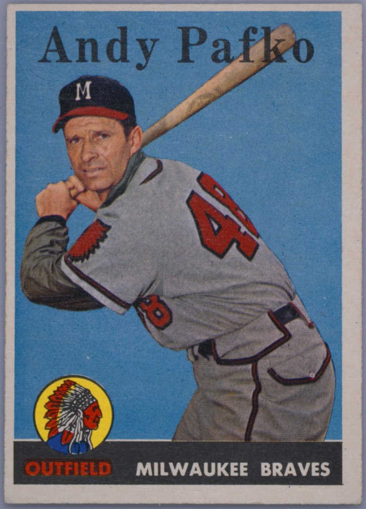 1958 Topps #223 Andy Pafko, Milwaukee Braves