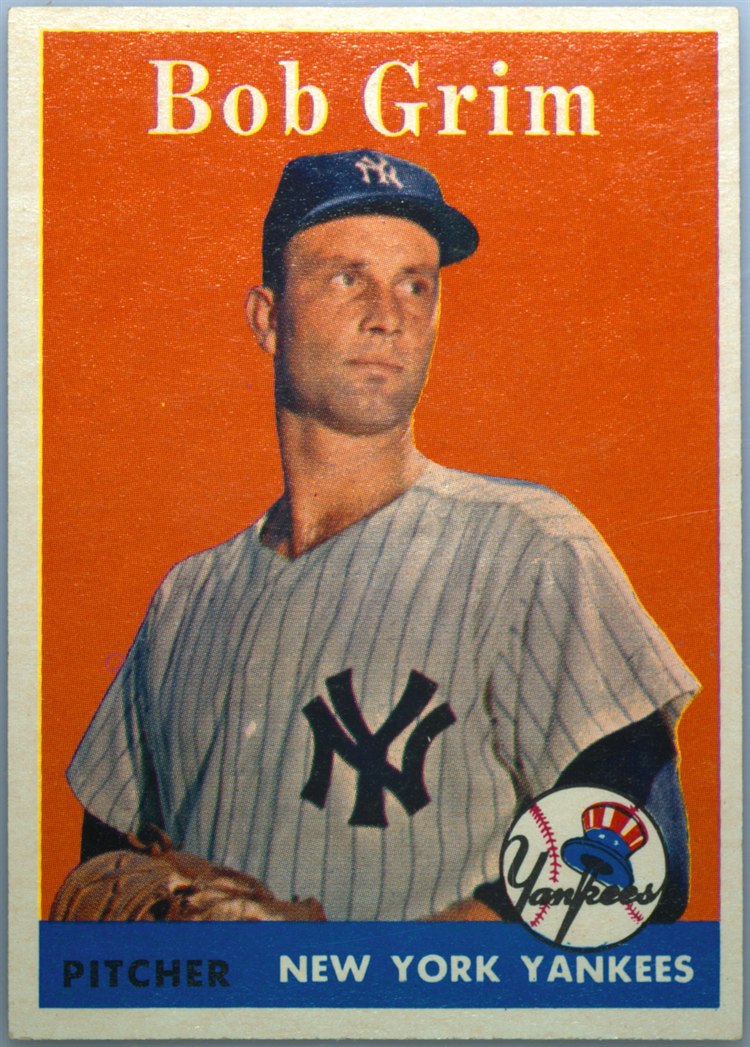 1958 Topps #224 Bob Grim, New York Yankees
