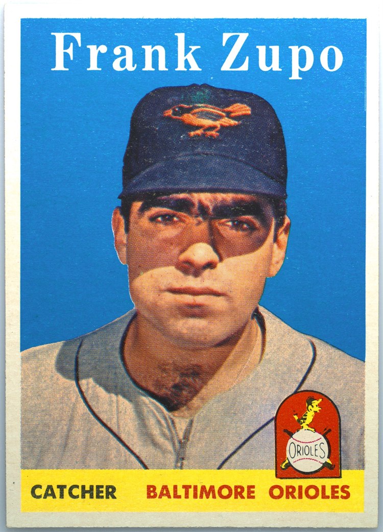 1958 Topps #229 Frank Zupo, Baltimore Orioles
