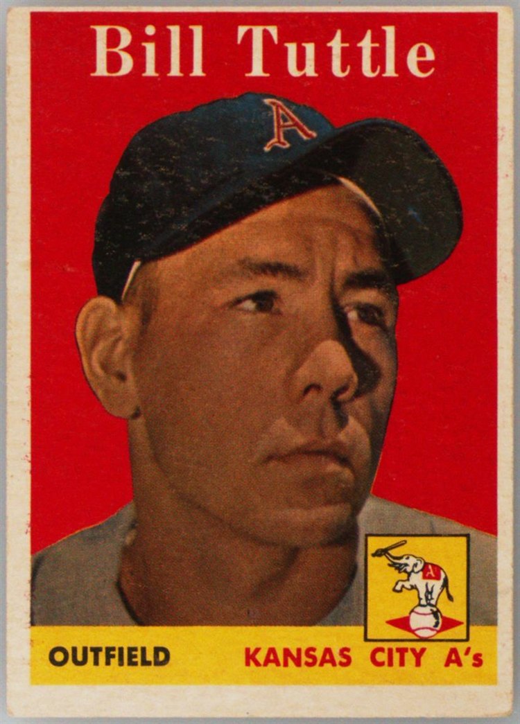 1958 Topps #23 Bill Tuttle, Kansas City Athletics