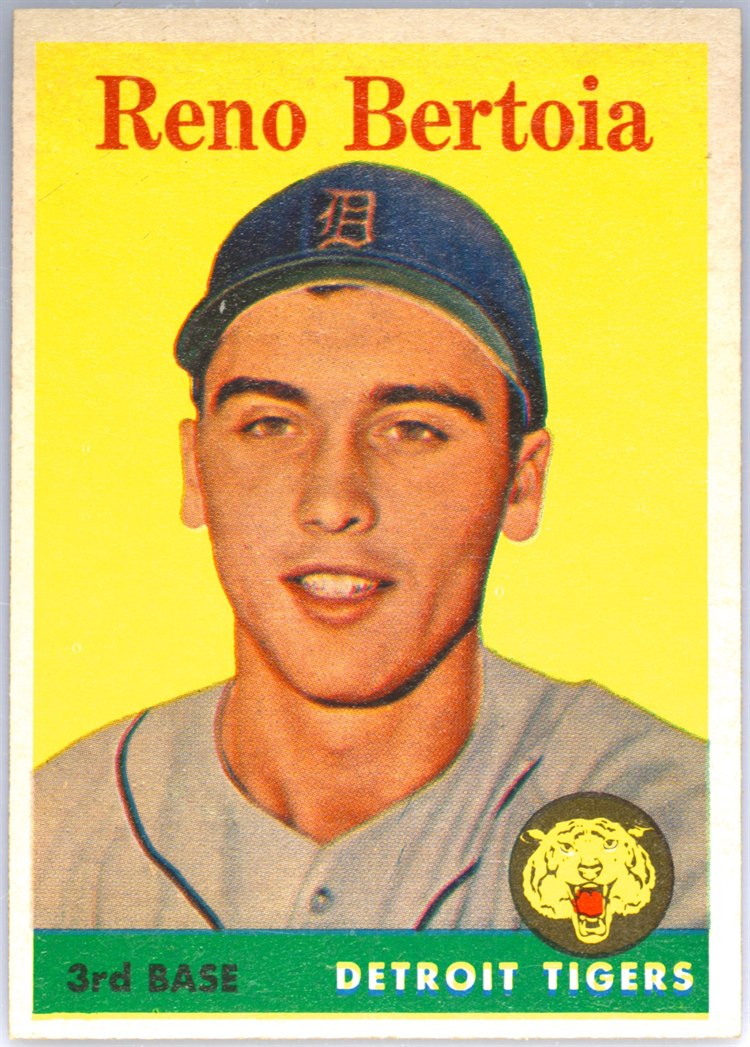 1958 Topps #232 Reno Bertoia, Detroit Tigers