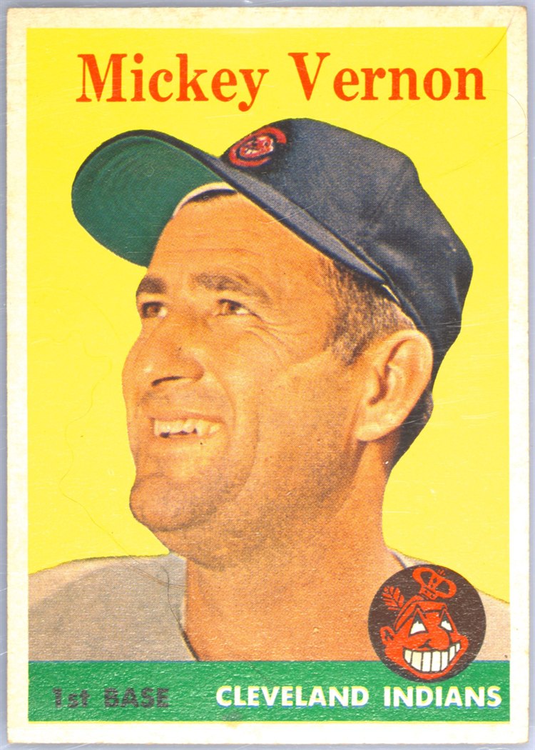 1958 Topps #233 Mickey Vernon, Cleveland Indians