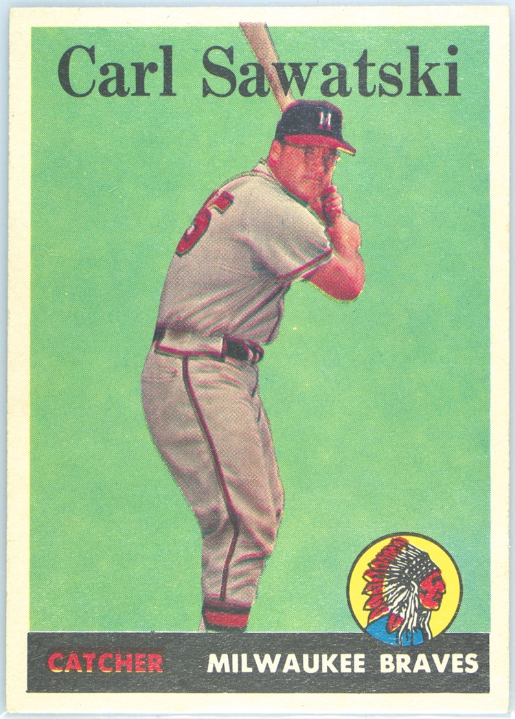1958 Topps #234 Carl Sawatski, Milwaukee Braves