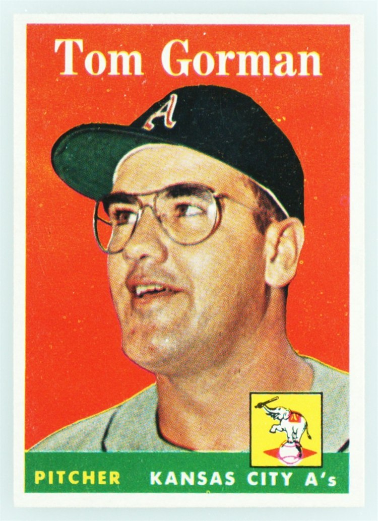 1958 Topps #235 Tom Gorman, Kansas City Athletics
