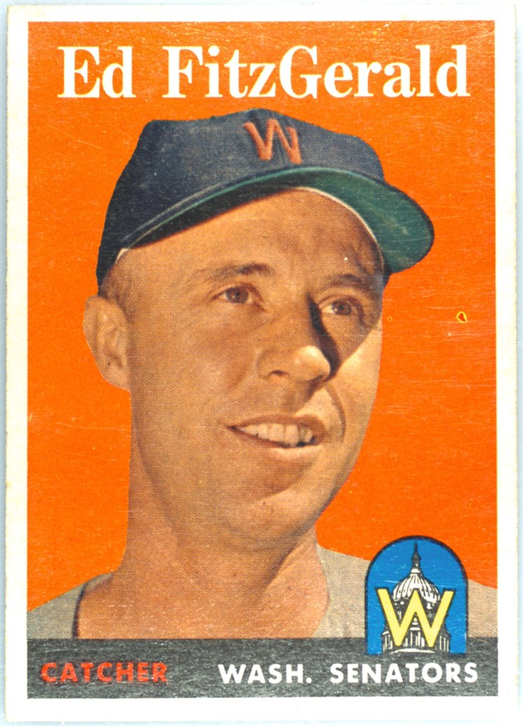 1958 Topps #236 Ed Fitz Gerald, Washington Senators