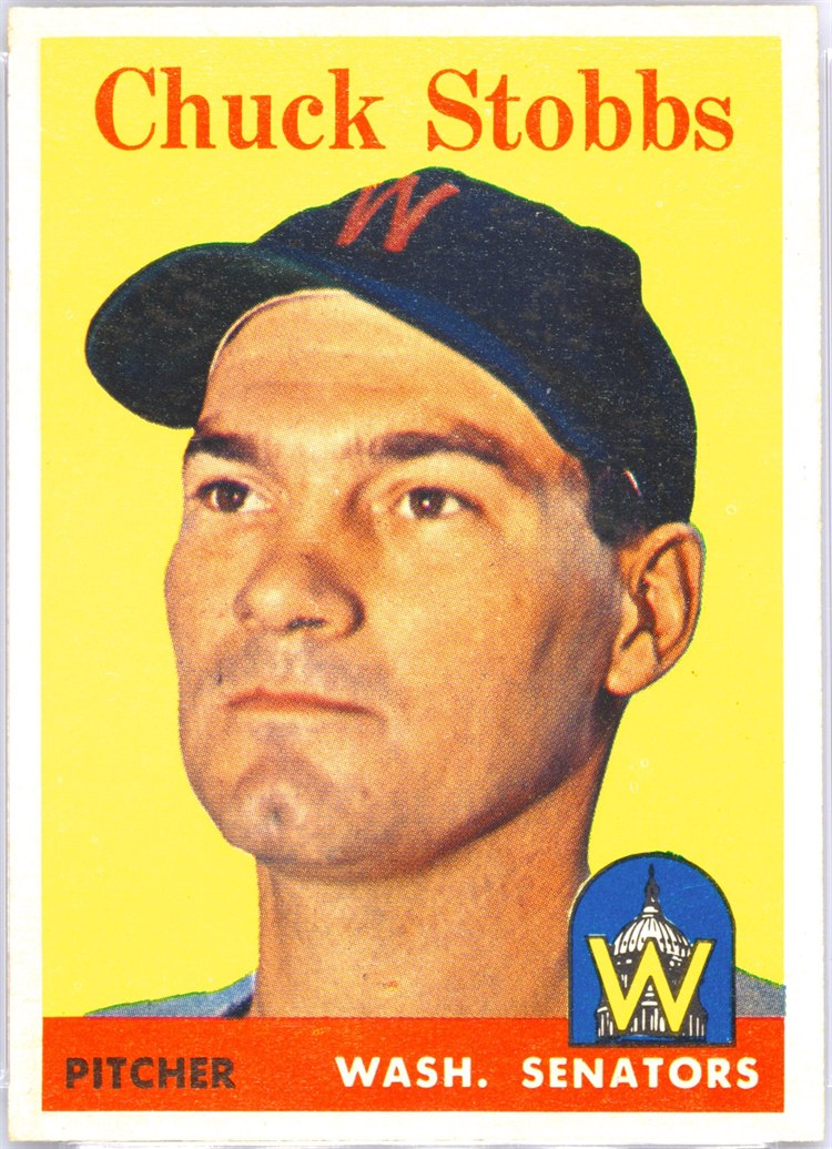 1958 Topps #239 Chuck Stobbs, Washington Senators