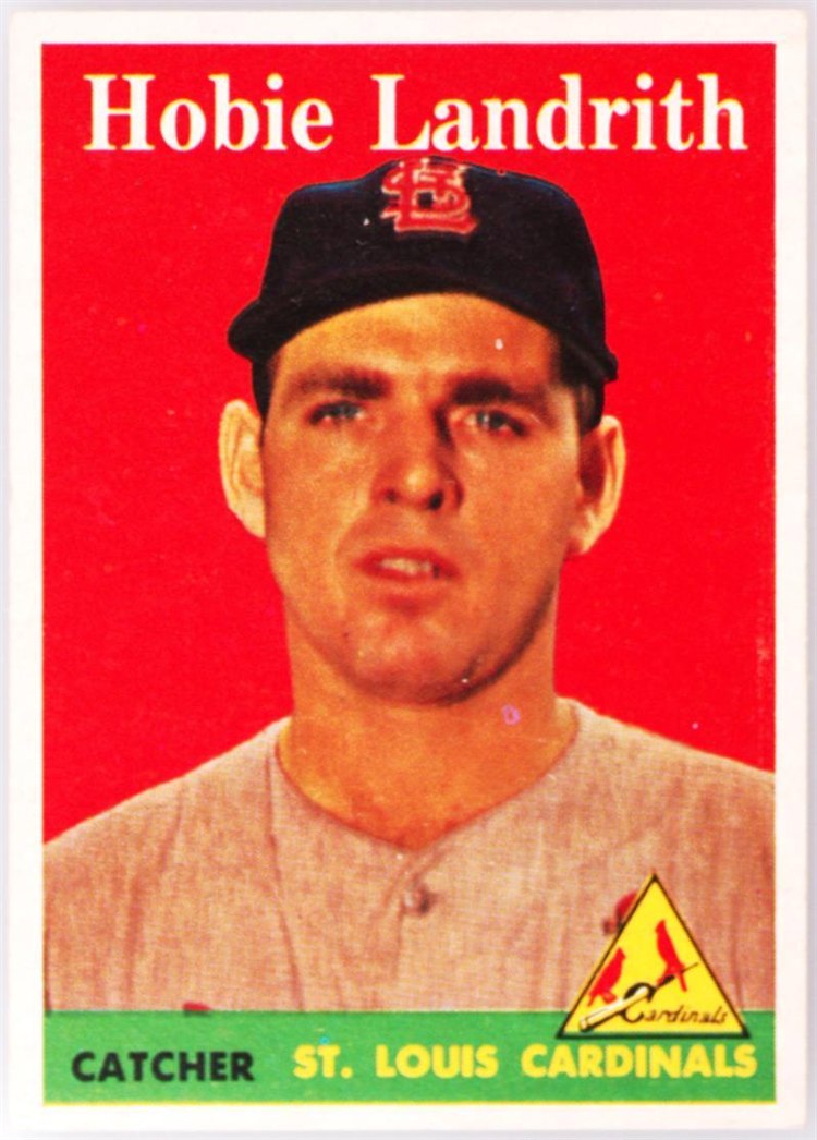 1958 Topps #24 Hobie Landrith, St. Louis Cardinals