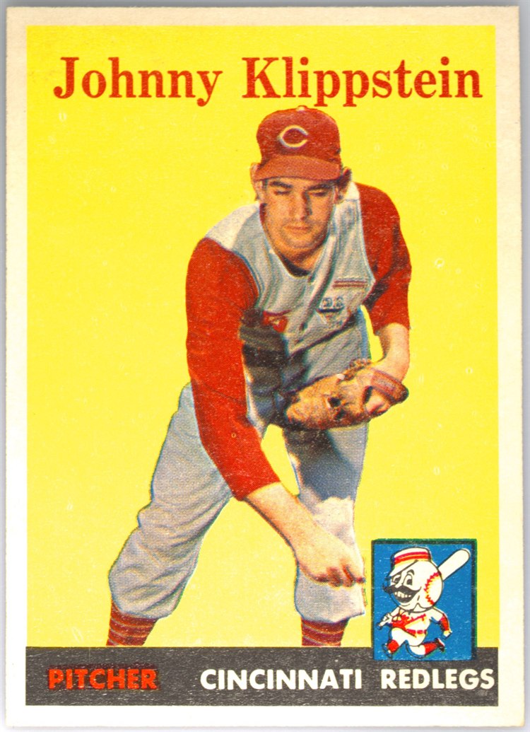 1958 Topps #242 Johnny Klippstein, Cincinnati Reds