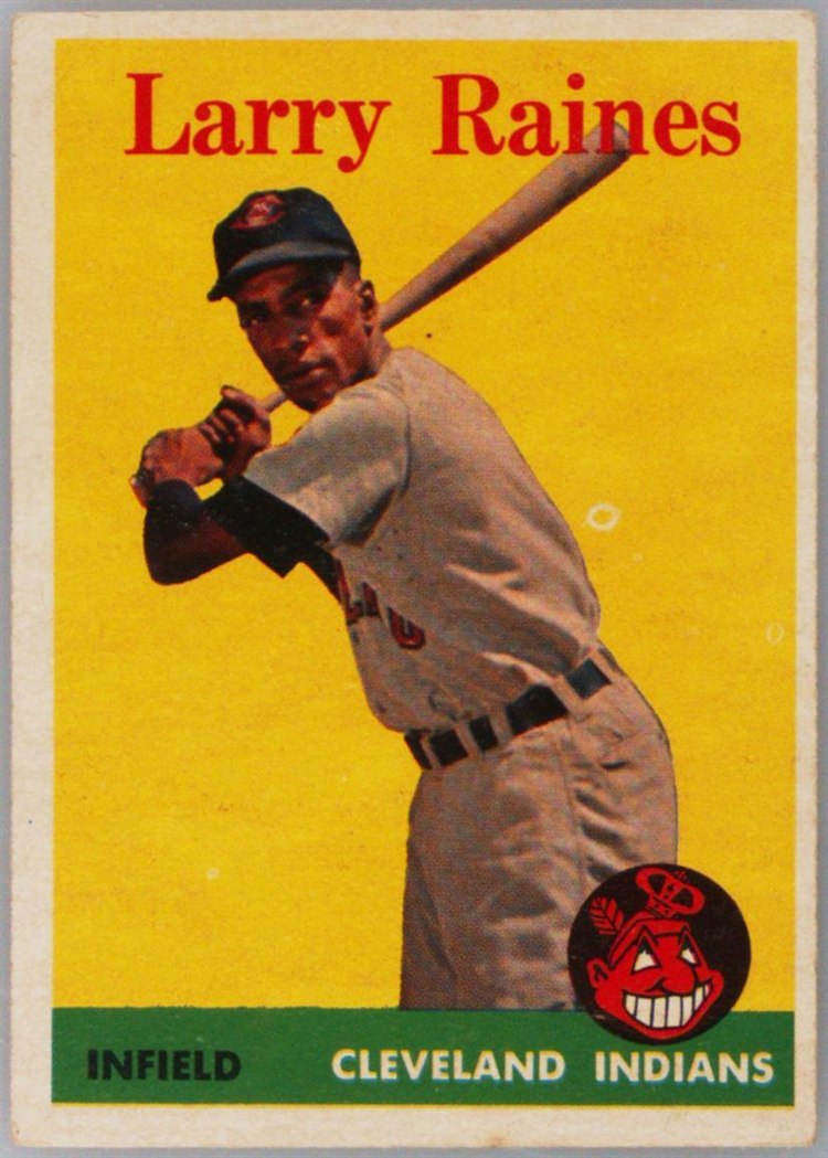 1958 Topps #243 Larry Raines, Cleveland Indians