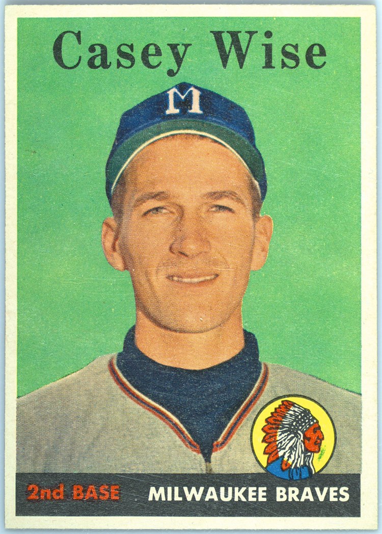 1958 Topps #247 Casey Wise, Milwaukee Braves