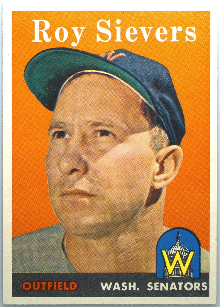 1958 Topps #250 Roy Sievers, Washington Senators