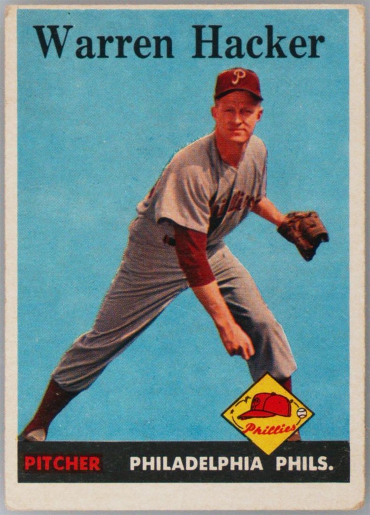 1958 Topps #251 Warren Hacker, Philadelphia Phillies