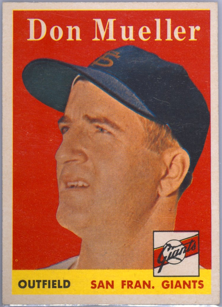 1958 Topps #253 Don Mueller, San Francisco Giants
