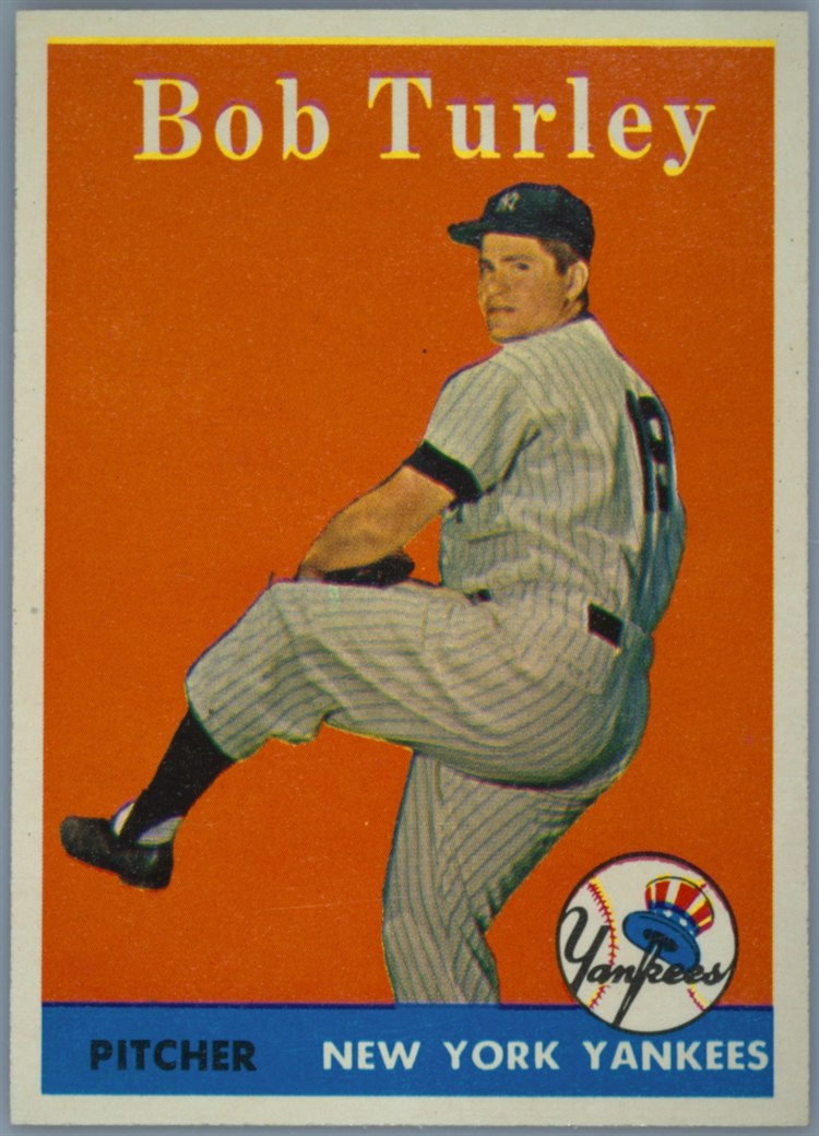 1958 Topps #255 Bob Turley, New York Yankees