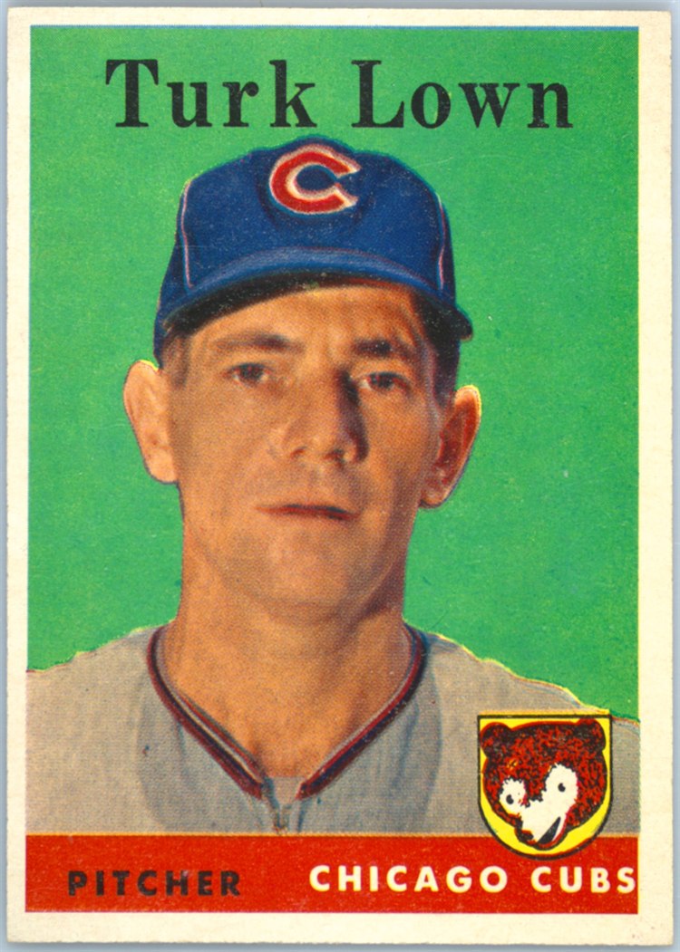 1958 Topps #261 Turk Lown, Chicago Cubs