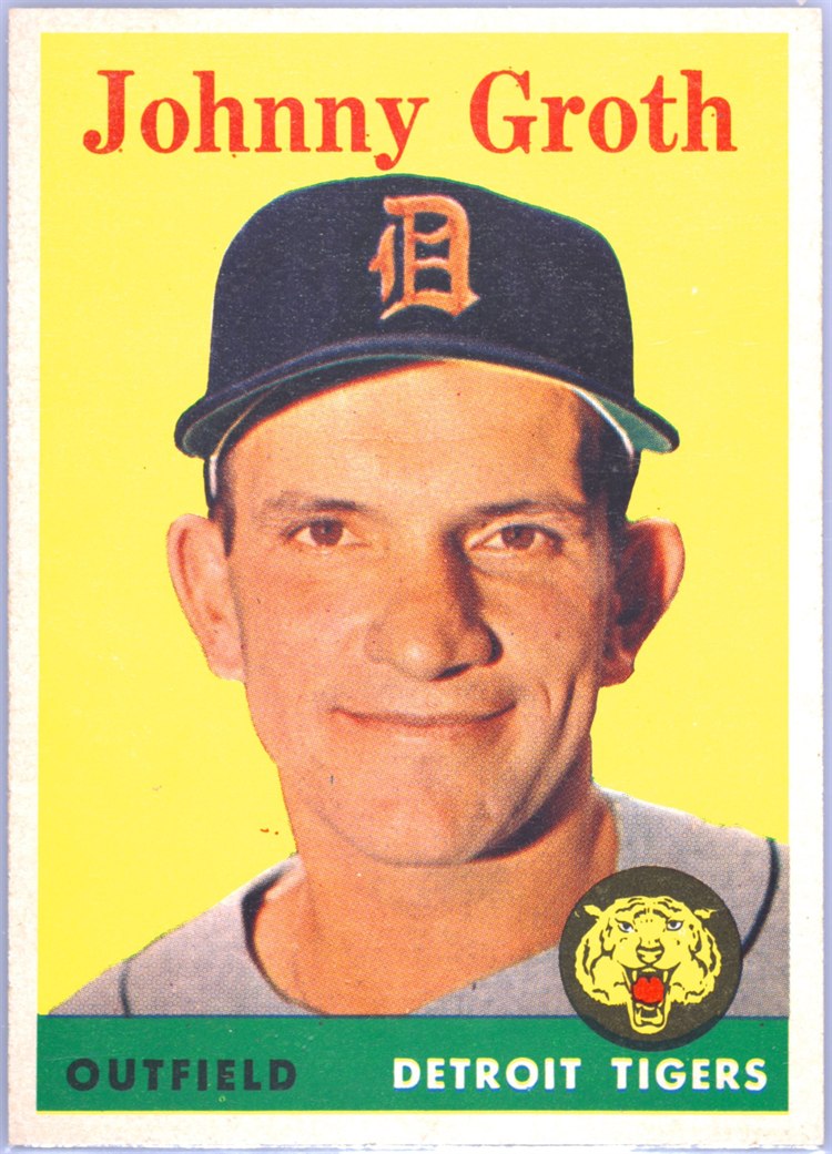 1958 Topps #262 Johnny Groth, Detroit Tigers