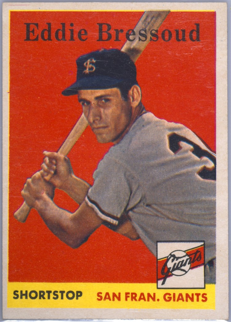 1958 Topps #263 Eddie Bressoud, San Francisco Giants