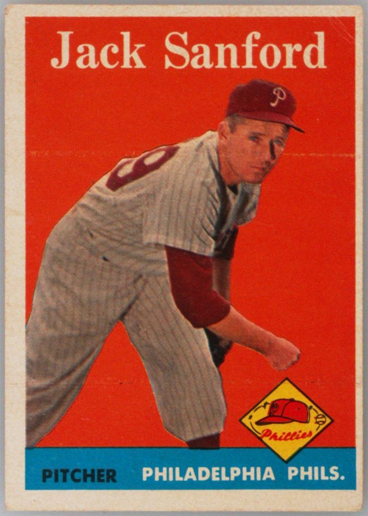 1958 Topps #264 Jack Sanford, Philadelphia Phillies