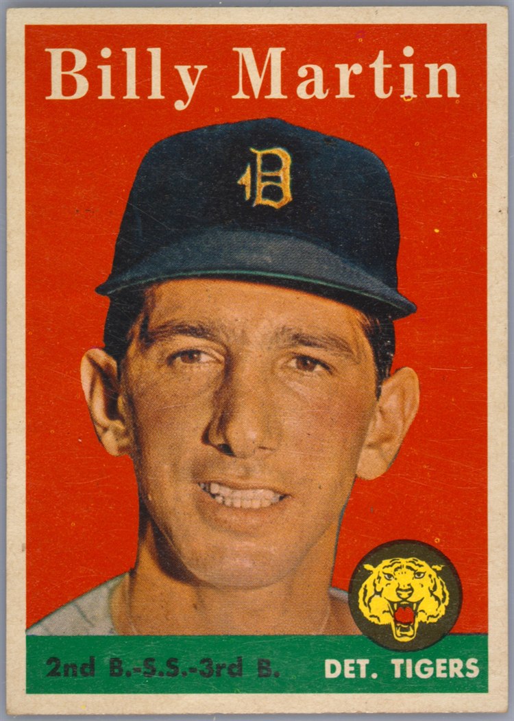 1958 Topps #271 Billy Martin, Detroit Tigers
