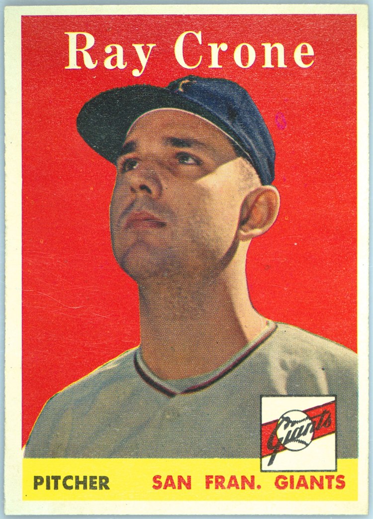 1958 Topps #272 Ray Crone, San Francisco Giants
