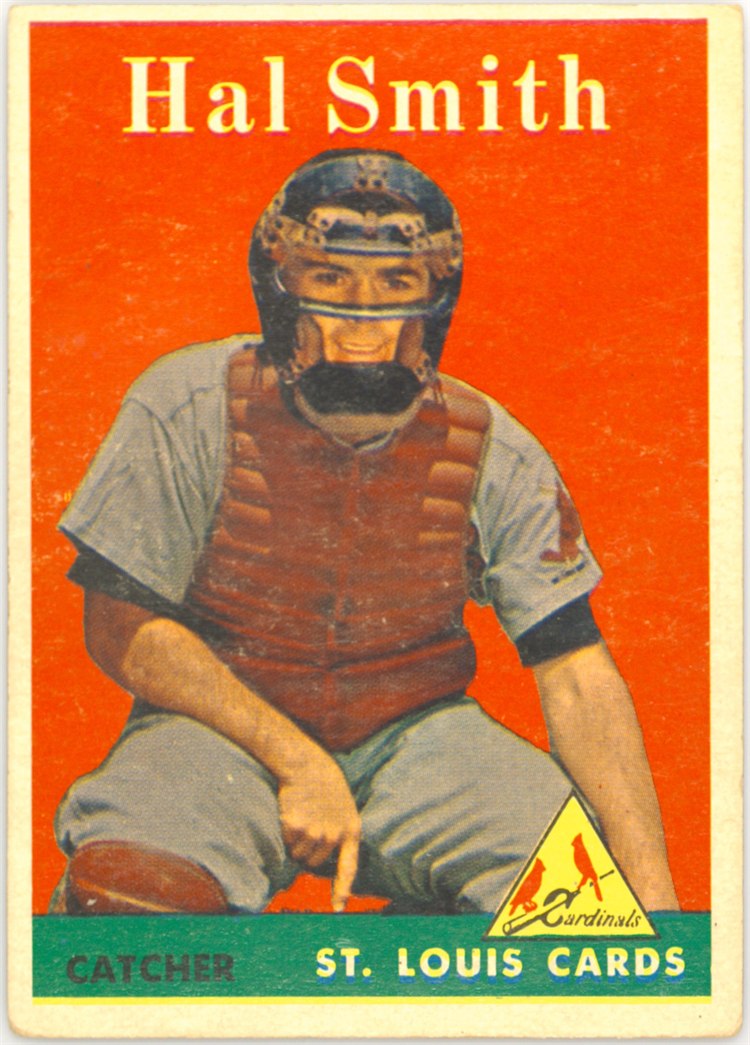 1958 Topps #273 Hal R. Smith, St. Louis Cardinals