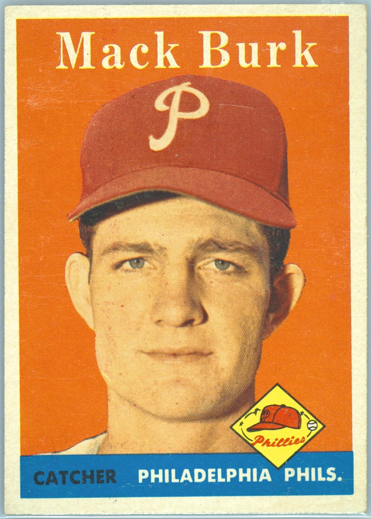 1958 Topps #278 Mack Burk, Philadelphia Phillies