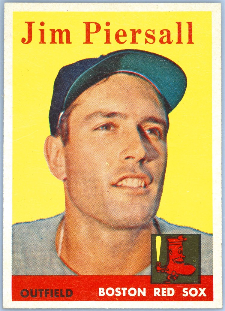 1958 Topps #280 Jim Piersall, Boston Red Sox
